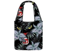 VAPOKF Sac fourre-tout en toile « Hunting Panther in the Jungle » pour femme, grand sac de transport réutilisable, sac à bandoulière pour l'école, le travail, le bureau, les voyages, le shopping