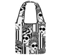 VAPOKF Sac fourre-tout en toile pour femme africaine, grand sac de transport réutilisable pour l'école, le travail, le bureau, les voyages, le shopping, décontracté