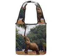 VAPOKF Sac fourre-tout en toile sauvage africaine pour femme, grand sac de transport réutilisable pour l'école, le travail, le bureau, les voyages, le magasinage décontracté