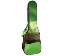 VAPOKF Sac pour ukulélé, étui pour ukulélé soprano ténor concert 58,4 cm, 10 mm d'épaisseur, rembourré, sangles réglables, sac de transport, grenouille d'arbre en congé, multicolore,