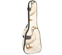 VAPOKF Sac pour ukulélé, housse pour ukulélé soprano ténor concert de 58,4 cm, 10 mm d'épaisseur, rembourré, sangles réglables, sac de transport, canards indiens, multicolore, 25.9x9x3.1in/66x23x8cm