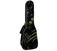 VAPOKF Sac pour ukulélé, housse pour ukulélé soprano ténor concert de 58,4 cm, 10 mm d'épaisseur, rembourrée, sangles réglables, sac de transport, griffes de tigre et empreintes de pattes,