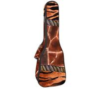 VAPOKF Sac pour ukulélé, housse pour ukulélé soprano ténor concert de 58,4 cm, 10 mm d'épaisseur, rembourré, doux, sangles réglables, sac de transport, motif léopard, zèbre, tigre, girafe,