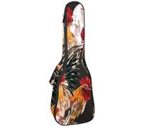 VAPOKF Sac pour ukulélé, housse pour ukulélé soprano ténor concert de 58,4 cm, 10 mm d'épaisseur, rembourré, doux, sangles réglables, sac de transport, aquarelle de la ferme, animal de la ferme,