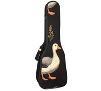 VAPOKF Sac pour ukulélé, housse pour ukulélé soprano ténor concert de 58,4 cm, 10 mm d'épaisseur, rembourré, sangles réglables, sac de transport, canards indiens, multicolore, 25.9x9x3.1in/66x23x8cm