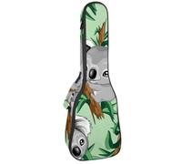 VAPOKF Sac pour ukulélé, housse pour ukulélé soprano ténor concert de 58,4 cm, 10 mm d'épaisseur, rembourré, doux, sangles réglables, sac de transport, mignon bébé koala austrilien, multicolore,