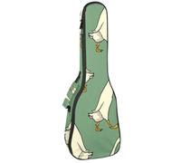 VAPOKF Sac pour ukulélé, housse pour ukulélé soprano ténor concert de 58,4 cm, 10 mm d'épaisseur, rembourré, doux, sangles réglables, sac de transport, sac de transport, canards de coureurs indiens,