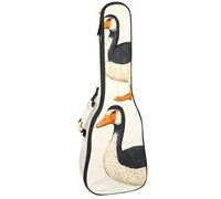VAPOKF Sac pour ukulélé, housse pour ukulélé soprano ténor concert de 58,4 cm, 10 mm d'épaisseur, rembourré, sangles réglables, sac de transport, canards indiens, multicolore, 25.9x9x3.1in/66x23x8cm