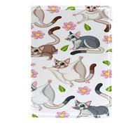 VAPOKF Sugar Gliders Étui portefeuille de voyage en cuir pour passeport 11,5 x 16,5 cm, multicolore, 11.5x16.5cm/4.5x6.5 in, Vintage