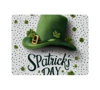 VAPOKF Tapis de souris de jeu en forme de chapeau de Saint-Patrick, tapis de souris rectangulaire, tapis de souris de jeu, 280 x 220 mm, base en caoutchouc antidérapant