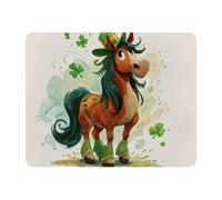 VAPOKF Tapis de souris de la Saint-Patrick, tapis de souris de jeu, tapis de souris rectangulaire, tapis de souris de jeu, 280 x 220 mm, base en caoutchouc antidérapant