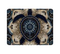 VAPOKF Tapis de souris mandala tortue de mer | Tapis de bureau rectangulaire | Précision et vitesse améliorées | Base en caoutchouc pour une adhérence stable sur les surfaces lisses | Tapis de table