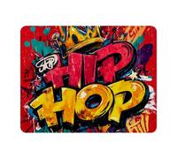 VAPOKF Tapis de souris rectangulaire Graffiti Crown - 28 x 22 cm - Base en caoutchouc antidérapante - Résistant à l'usure - Lavable - Utilisation lisse - Anti-rayures - Durable