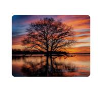 VAPOKF Tapis de souris rectangulaire motif arbre coucher de soleil | Tapis de souris rectangulaire pour jeu vidéo | Précision et vitesse améliorées | Base en caoutchouc pour une adhérence stable sur