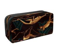 VAPOKF Trousse à crayons avec fermeture éclair pour garçons et filles, fournitures scolaires et de bureau, singe suspendu dans la jungle, Singe suspendu dans la jungle, 2.3x8.2x3.9in/6x21x10cm,