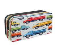 VAPOKF Trousse à crayons avec fermeture éclair pour garçons et filles, fournitures scolaires et de bureau, camion benne colorée, multicolore, 2.3x8.2x3.9in/6x21x10cm, Trousse à crayons