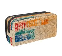 VAPOKF Trousse à crayons avec fermeture éclair pour garçons et filles, fournitures scolaires et de bureau, table de mathématiques vintage, multicolore, 2.3x8.2x3.9in/6x21x10cm, Trousse à crayons