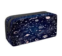 VAPOKF Trousse à crayons avec fermeture éclair pour garçons et filles, fournitures scolaires et de bureau, art fluide abstrait de luxe, Constellation galaxie étoiles, 2.3x8.2x3.9in/6x21x10cm, Trousse