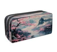 VAPOKF Trousse à crayons avec fermeture éclair pour garçons et filles, fournitures scolaires et de bureau, paradis de cerise, multicolore, 2.3x8.2x3.9in/6x21x10cm, Trousse à crayons