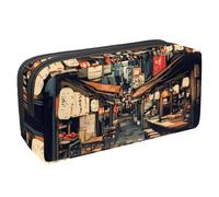 VAPOKF Trousse à crayons avec fermeture éclair pour garçons et filles, fournitures scolaires et de bureau, Japan Street Stores