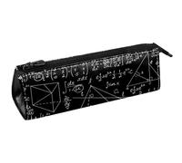 VAPOKF Trousse à crayons avec formule d'équation mathématique pour crayons, cosmétiques, sac compact à fermeture éclair, multicolore, 5.5 ×6 ×20CM/2.2x2.4x7.9 in, Organiseur de sac