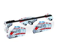 VAPOKF Trousse à crayons d'ambulance aquarelle en cuir synthétique pour étudiants, papeterie, trousse de maquillage pour femmes, filles, garçons, enfants, fournitures scolaires et de bureau