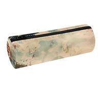 VAPOKF Trousse à crayons en cuir synthétique avec imprimé du lac Fuji du Japon Fuji - Trousse de maquillage pour femmes, filles, garçons, enfants, fournitures scolaires et de bureau, multicolore