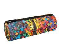 VAPOKF Trousse à crayons en toile avec fond coloré Motif Tour de Paris, multicolore, 20x6.3cm/7.9x2.5in, Trousses à crayons