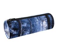 VAPOKF Trousse à crayons en toile avec loups de la forêt foncée - Pour ranger des stylos, des pièces de monnaie, des cosmétiques, des articles de papeterie, l'école, le bureau