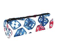 VAPOKF Trousse à crayons en toile sans couture Casino pour crayons, pièces de monnaie, maquillage pour étudiants, papeterie, école, bureau, multicolore, 20x6.3cm/7.9x2.5in, Trousses à crayons