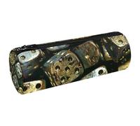 VAPOKF Trousse à crayons Iron Casino en toile avec dés pour crayons, pièces de monnaie, maquillage, pour étudiants, papeterie, école, bureau, multicolore, 20x6.3cm/7.9x2.5in, Trousses à crayons