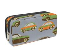 VAPOKF Trousse à crayons - Pochette de papeterie pour adolescents garçons filles fournitures scolaires de bureau - Transport en commun bus et taxi, multicolore, 2.3x8.2x3.9in/6x21x10cm, Organiseur de