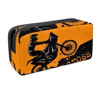 VAPOKF Trousse à crayons pour adolescents, garçons et filles, fournitures scolaires de bureau - Motocross Rider, multicolore, 2.3x8.2x3.9in/6x21x10cm, Organiseur de sac