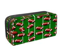 VAPOKF Trousse à crayons pour adolescents, garçons et filles, fournitures scolaires et de bureau - Ballons de football américains sur le terrain