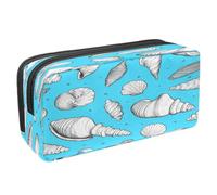 VAPOKF Trousse à crayons pour adolescents, garçons et filles, fournitures scolaires et de bureau - Motif sans couture de conques marines