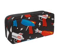 VAPOKF Trousse à crayons pour adolescents, garçons et filles, fournitures scolaires et de bureau - Motif pistolet jouet, multicolore, 2.3x8.2x3.9in/6x21x10cm, Organiseur de sac