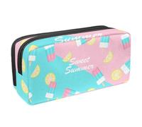 VAPOKF Trousse à crayons pour adolescents, garçons et filles, fournitures scolaires et de bureau - Sweet Summer Popsicle, multicolore, 2.3x8.2x3.9in/6x21x10cm, Organiseur de sac