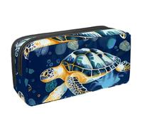 VAPOKF Trousse à crayons pour adolescents, garçons et filles, fournitures scolaires et de bureau - Tortues sous-marines, multicolore, 2.3x8.2x3.9in/6x21x10cm, Organiseur de sac