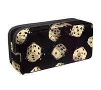 VAPOKF Trousse à crayons pour adolescents, garçons, filles, fournitures scolaires et de bureau, dés de casino blancs, multicolore, 2.3x8.2x3.9in/6x21x10cm, Organiseur de sac