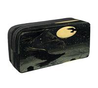 VAPOKF Trousse à crayons, trousse de papeterie pour adolescents, garçons et filles, fournitures scolaires de bureau - Corbeaux de cimetière