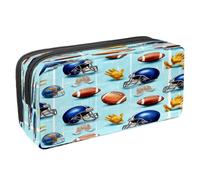 VAPOKF Trousse à crayons, trousse de papeterie pour adolescents, garçons et filles, fournitures scolaires de bureau - Casque de football américain et gants