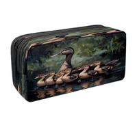 VAPOKF Trousse à crayons, trousse de papeterie pour adolescents, garçons et filles, fournitures scolaires de bureau - Groupe de canards indiens coureurs