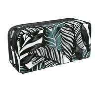 VAPOKF Trousse à crayons, trousse de papeterie pour adolescents, garçons et filles, fournitures scolaires de bureau - Monstera Tropical Palm Leaf, multicolore, 2.3x8.2x3.9in/6x21x10cm, Organiseur de