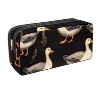 VAPOKF Trousse à crayons, trousse de papeterie pour adolescents, garçons et filles, fournitures scolaires de bureau - Canards indiens coureurs, multicolore, 2.3x8.2x3.9in/6x21x10cm, Organiseur de sac