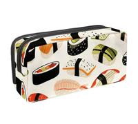 VAPOKF Trousse à crayons, trousse de papeterie pour adolescents, garçons et filles, fournitures scolaires de bureau - Sushi de toutes sortes, multicolore, 2.3x8.2x3.9in/6x21x10cm, Organiseur de sac