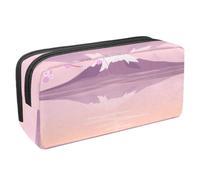 VAPOKF Trousse à crayons, trousse de papeterie pour adolescents, garçons et filles, fournitures scolaires et de bureau - Paysage japonais du mont Fuji avec cerise, multicolore,