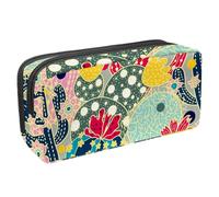 VAPOKF Trousse à crayons, trousse de papeterie pour adolescents, garçons et filles, fournitures scolaires de bureau - Overlord Tree Cactus, multicolore, 2.3x8.2x3.9in/6x21x10cm, Organiseur de sac