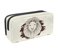 VAPOKF Trousse à crayons, trousse de papeterie pour adolescents, garçons et filles, fournitures scolaires de bureau - King Lion _ Монта са, multicolore, 2.3x8.2x3.9in/6x21x10cm, Organiseur de sac