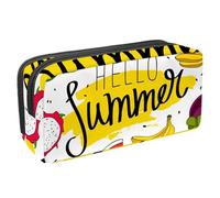 VAPOKF Trousse à crayons, trousse de papeterie pour adolescents, garçons et filles, fournitures scolaires de bureau - Hello Summer Fruits, multicolore, 2.3x8.2x3.9in/6x21x10cm, Organiseur de sac