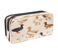 VAPOKF Trousse à crayons, trousse de papeterie pour adolescents, garçons et filles, fournitures scolaires de bureau - Canards indiens coureurs